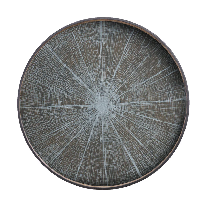 Plateau rond en bois White Slice Ø 92 cm - Marron