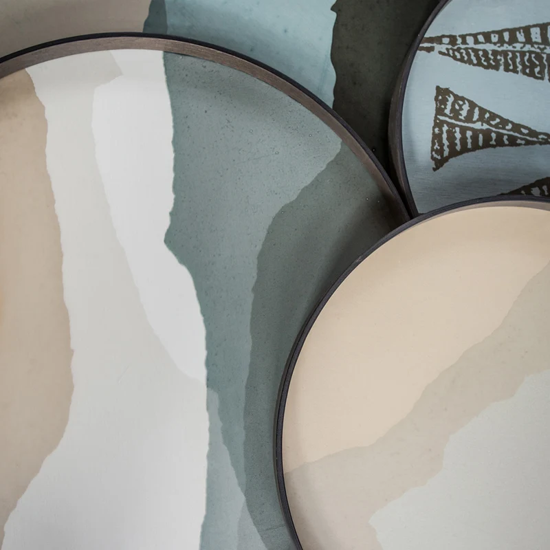 Plateau en verre - Slate Wabi Sabi - Ø 61 cm