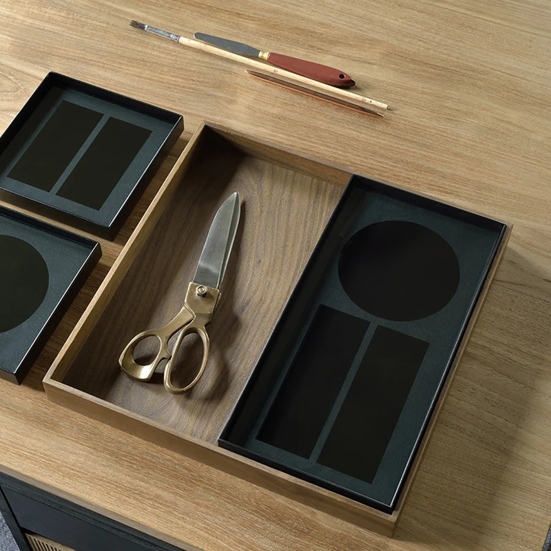 Plateau Organisateur de bureau Charcoal Walnut