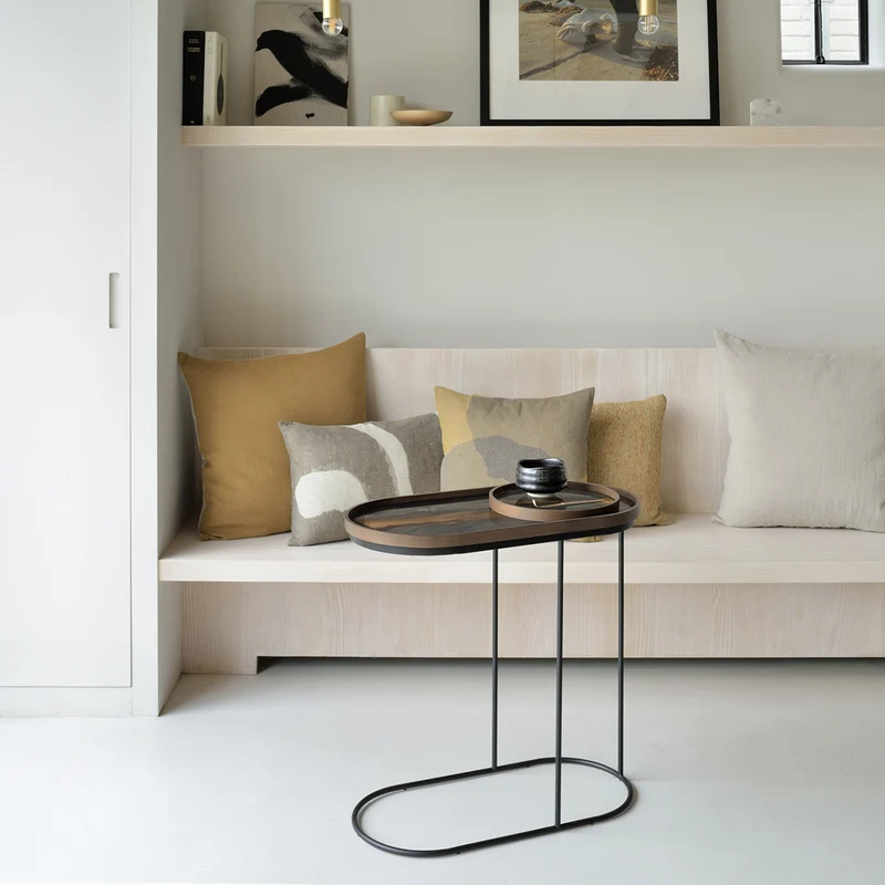 Plateau en verre - Bronze Organic - Oblong - 71 x 36 cm