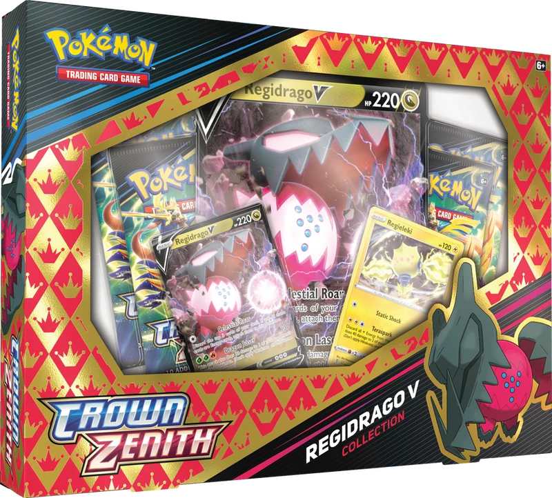 Collection Premium Pokémon Couronne Zenith Regieleki V et Regiago V