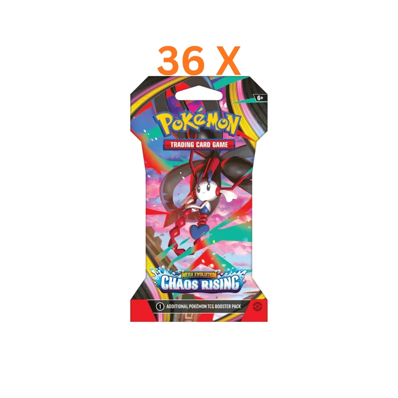 JCC POKÉMON ME04 : CHAOS RISING 36 BOOSTERS SOUS POCHETTE [LIRE LA DESCRIPTION]