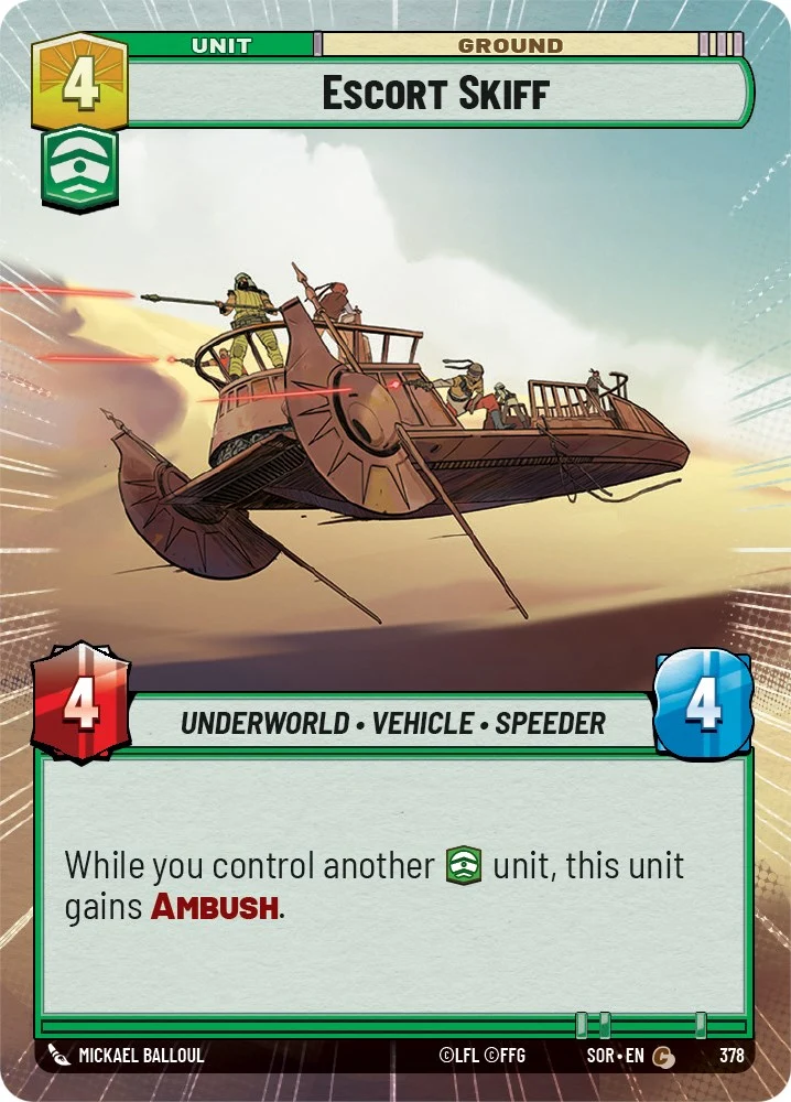 Skiff d'escorte (Hyperespace) (378) [Étincelle de rébellion]