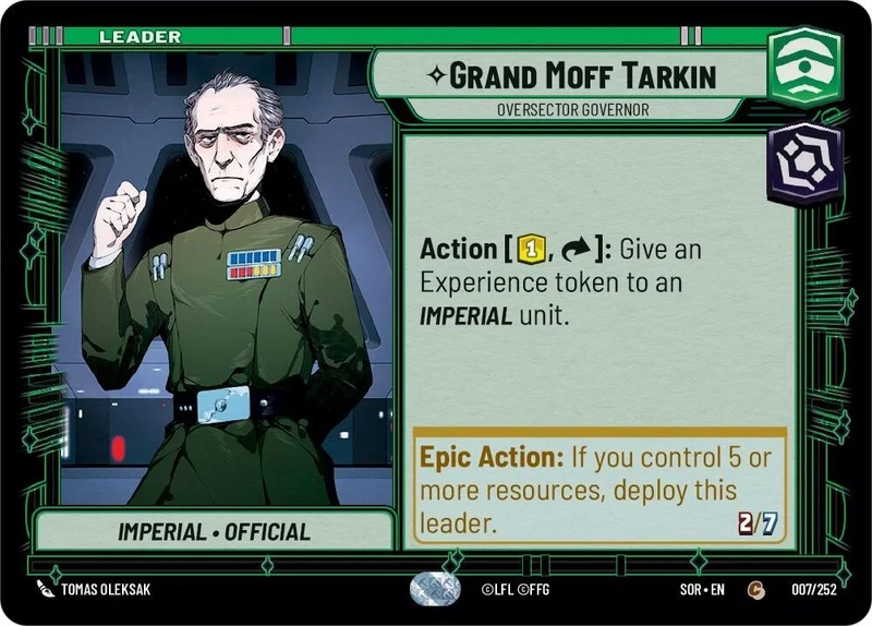 Grand Moff Tarkin - Gouverneur du sursecteur (007/252) [Étincelle de rébellion]
