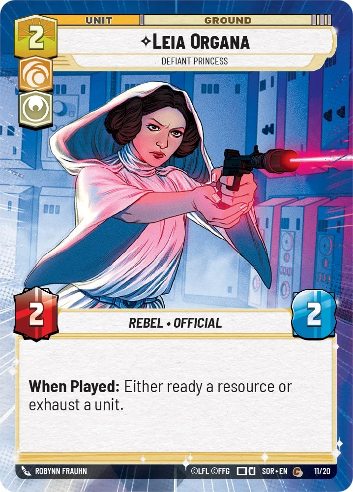 Leia Organa - Defiant Princess (Promo de jeu hebdomadaire) (11/20) [Promos Spark of Rebellion]