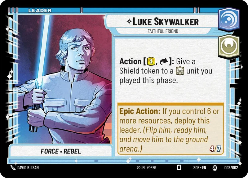 Luke Skywalker - Faithful Friend (Avant-première Promo) (002/002) [Spark of Rebellion Promos]