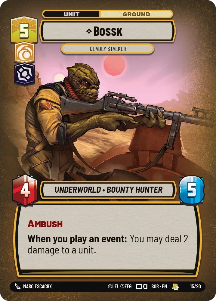 Bossk - Deadly Stalker (Promo de jeu hebdomadaire) (15/20) [Promos Spark of Rebellion]