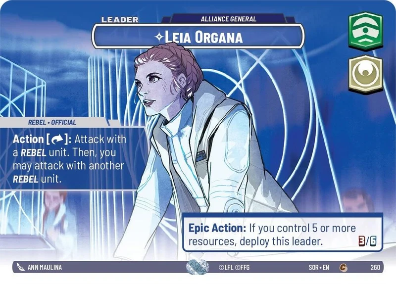 Leia Organa - Général de l'Alliance (Vitrine) (260) [Étincelle de rébellion]