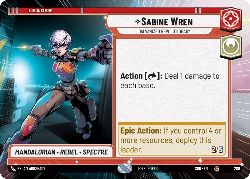 Sabine Wren - Révolutionnaire galvanisé (Hyperespace) (280) [Étincelle de rébellion]