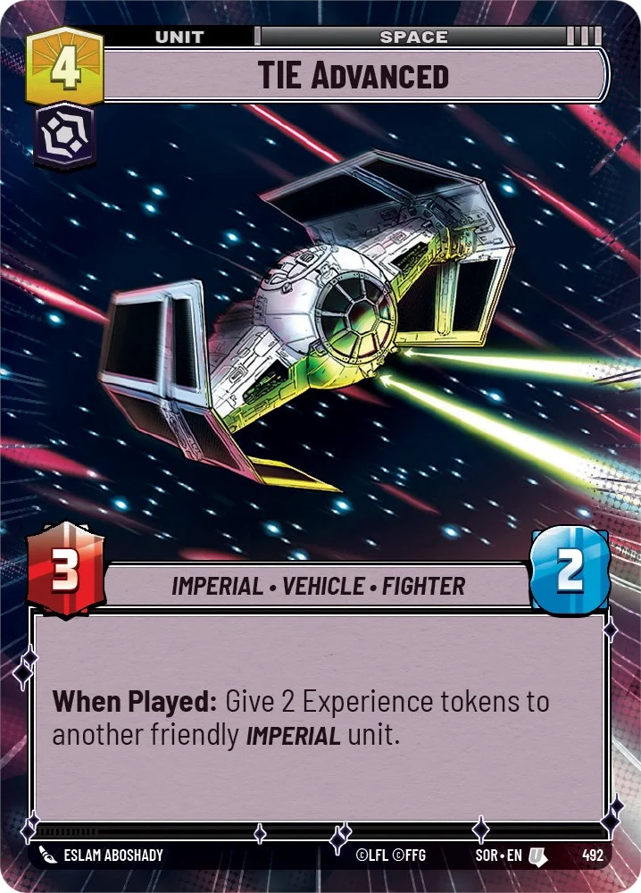 TIE Advanced (Hyperespace) (492) [Étincelle de rébellion]