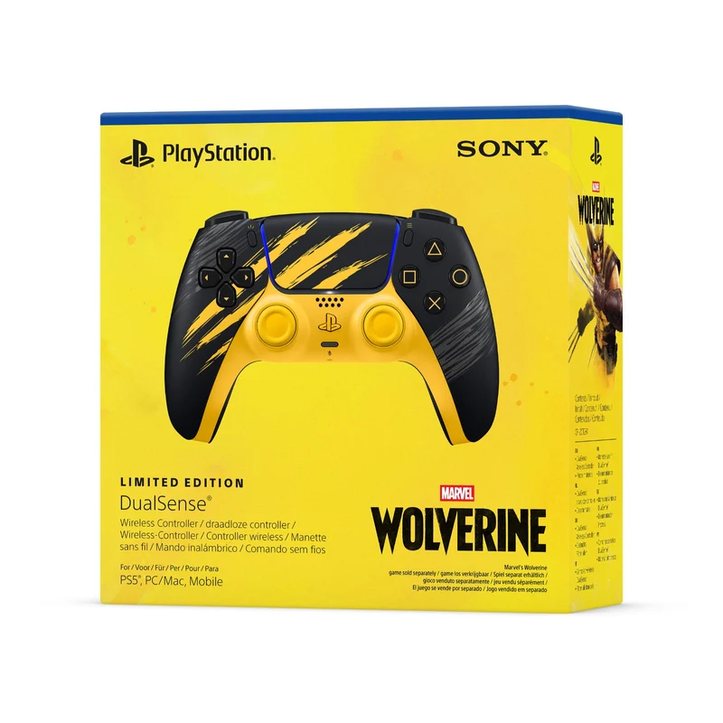 PS5 PlayStation 5 DualSense Wireless Controller Marvel’s Wolverine Battle Yellow
