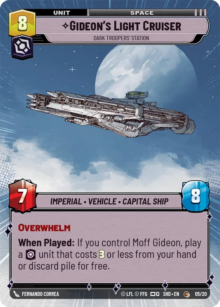Gideon's Light Cruiser - Station des Dark Troopers (Hyperespace) (05/20) [Shadows of the Galaxy : Weekly Play]