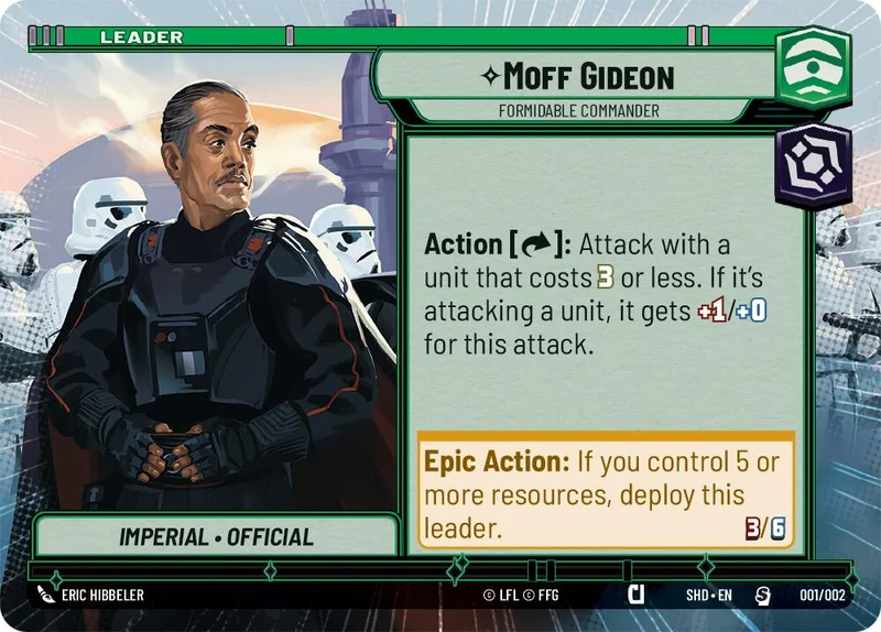 Moff Gideon - Formidable Commander (Hyperspace) (Promos Avant-première) (001/002) [Promos Shadows of the Galaxy]