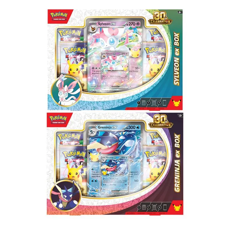 JCC POKÉMON : COFFRET 30E ANNIVERSAIRE SYLVEON EX/ GRENINJA EX - 16 SEPTEMBRE [LIRE LA DESCRIPTION]