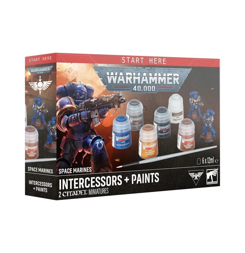 WARHAMMER 40K : INTERCESSEURS DE SPACE MARINES + PEINTURES