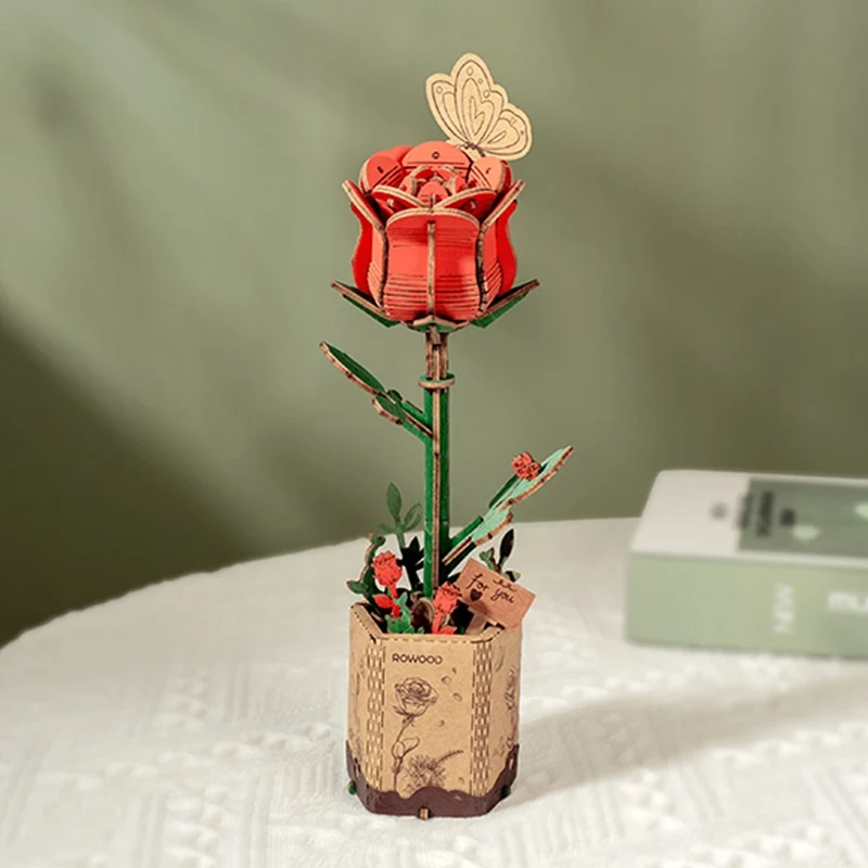Puzzle 3D - Rose Rouge