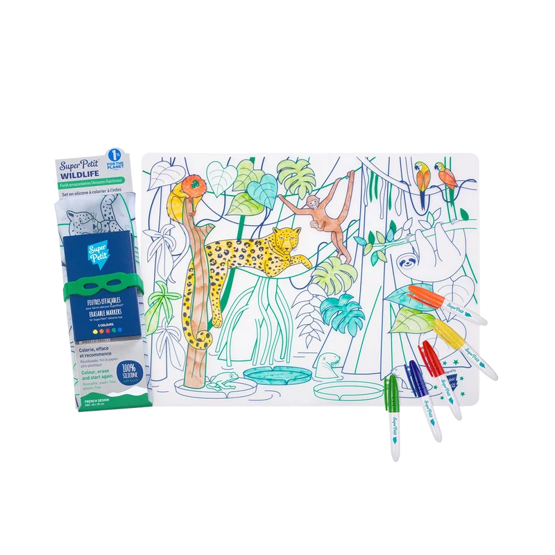 Coloriage réutilisable Amazonie Wildlife