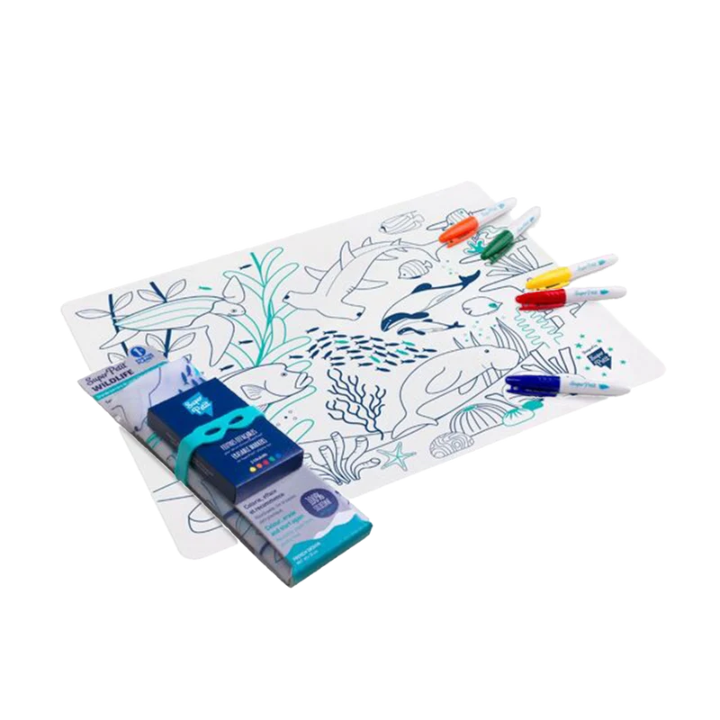 Coloriage réutilisable Barrière de Corail