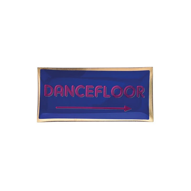 Plateau Rectangle L - Dancefloor - Bleu - 10 x 21 cm