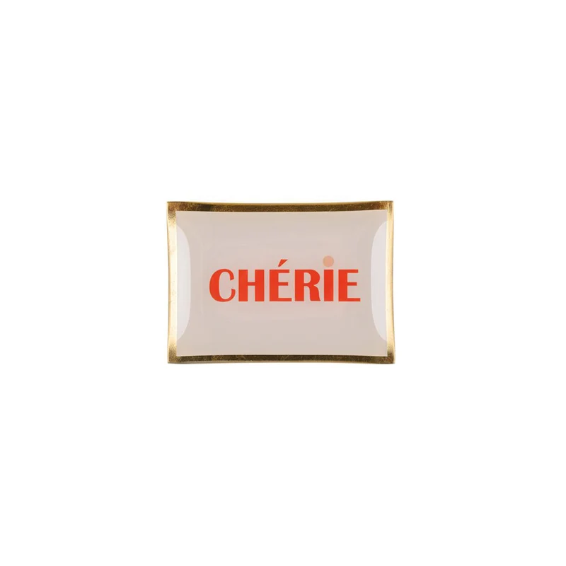 Plateau Rectangle M - Chérie - Dusty Rose - 10 x 14,2 cm