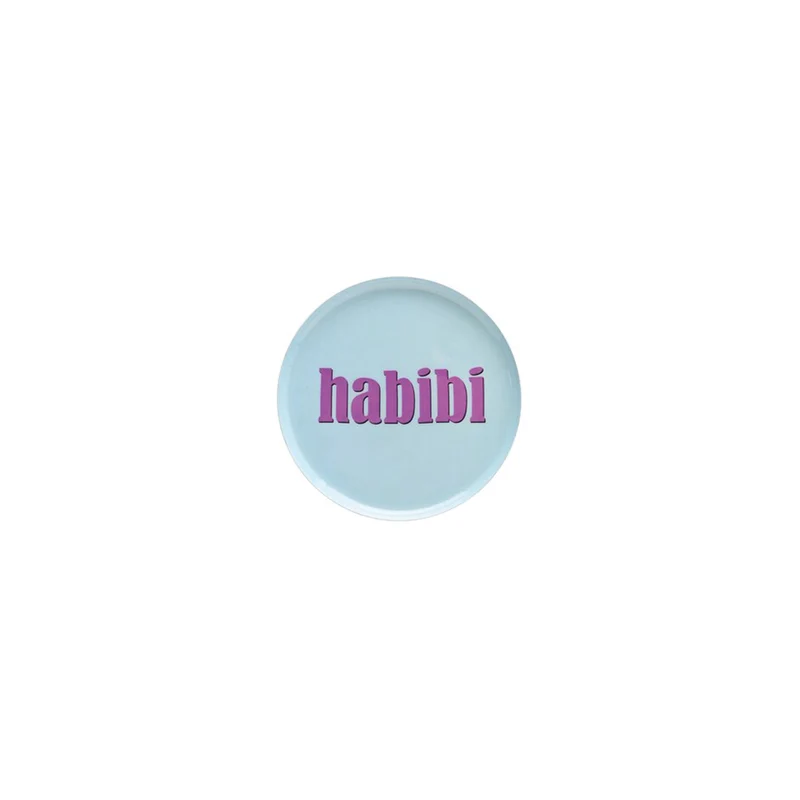 Plateau Rond XS - Habibi - Bleu clair - 12,7 cm