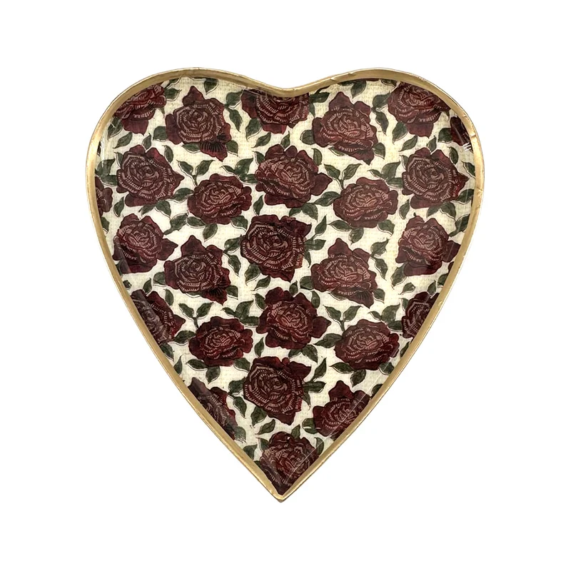 Plateau Coeur Rose