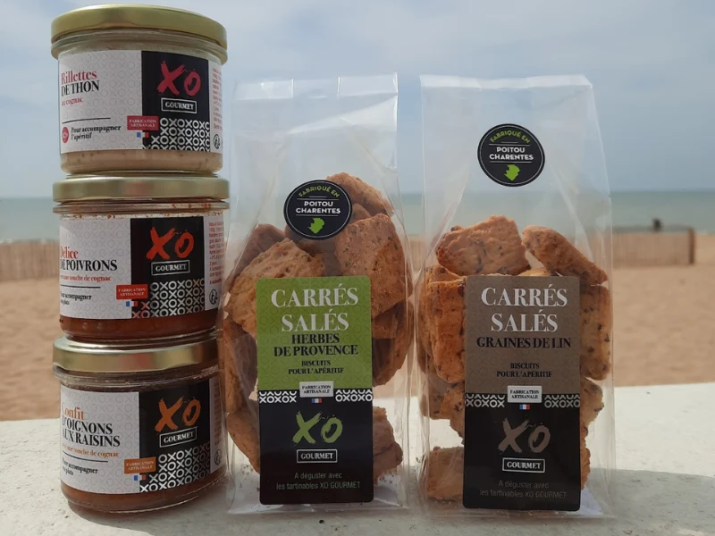 Coffret Apéro Estival : Carrées Salées, Confit et Rillette