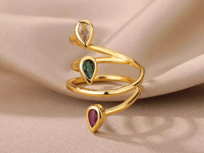 Coffret Parure 1 bague Fiori et 1 collier sautoir Lys