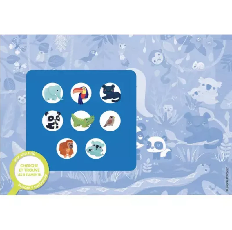 Puzzle cherche et trouve | Les animaux