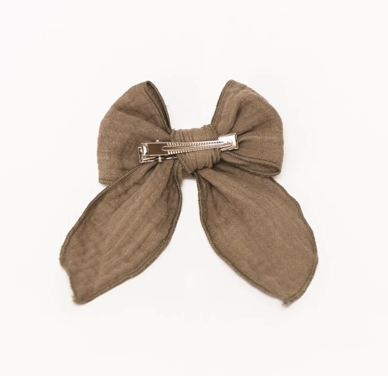 Barrette | Gaze de coton Olive
