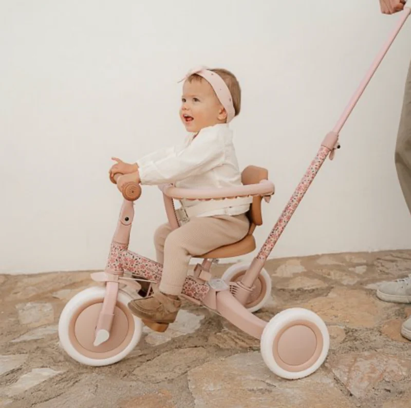 Tricycle évolutif 4 en 1 | Rose
