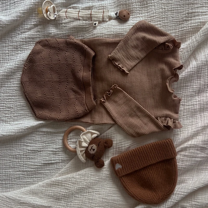 Bonnet en laine | Caramel