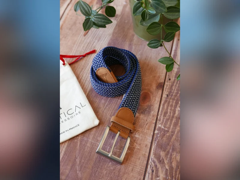 Ceinture tressée pour homme