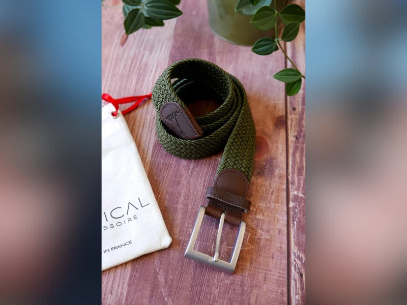 Ceinture tressée pour homme