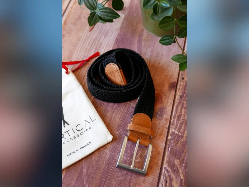 Ceinture tressée pour homme