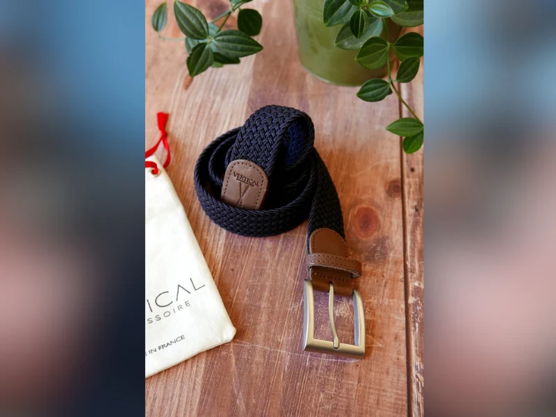 Ceinture tressée pour homme
