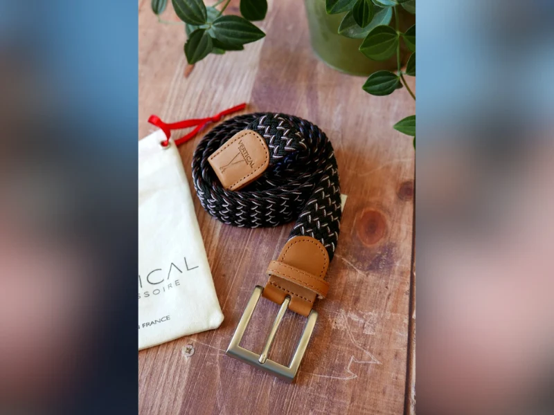 Ceinture tressée pour homme