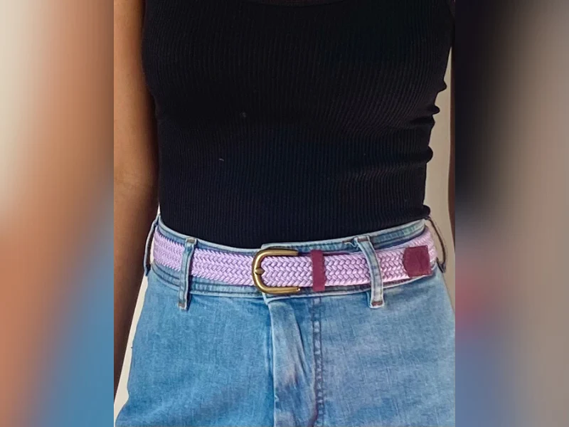 Ceinture tressée pour femme