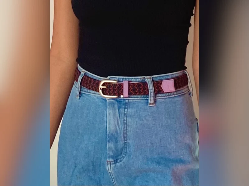 Ceinture tressée pour femme