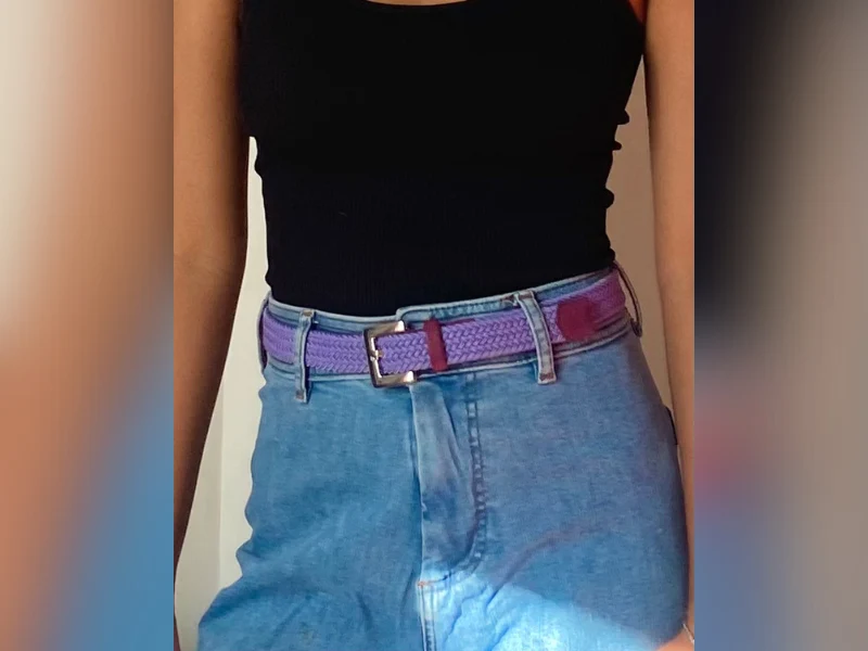 Ceinture tressée pour femme