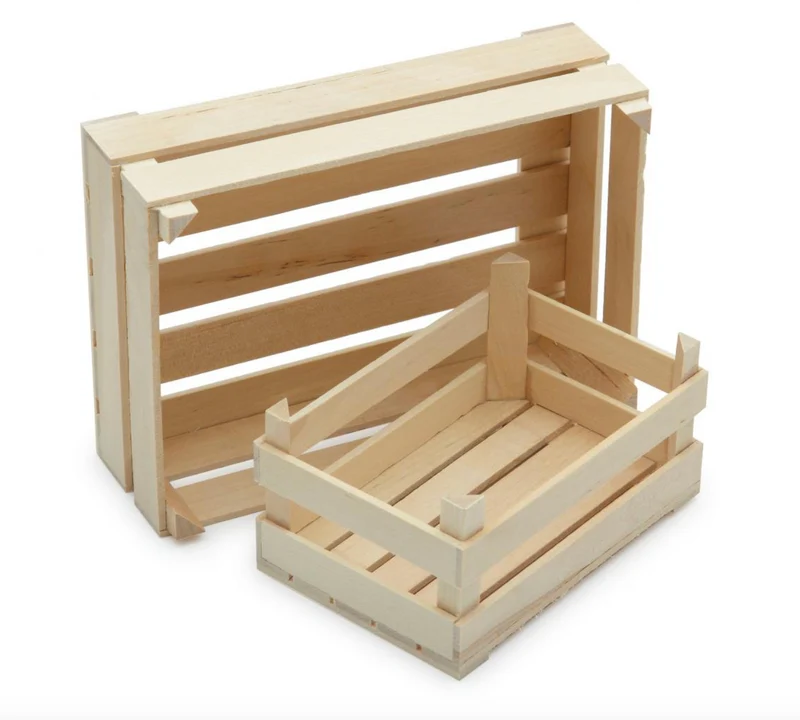 Dînette | Grande cagette en bois