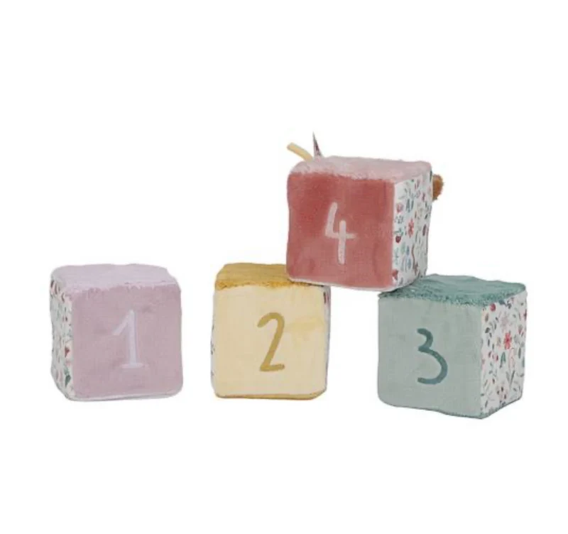 Lot de 4 cubes en tissu | Fairy Garden