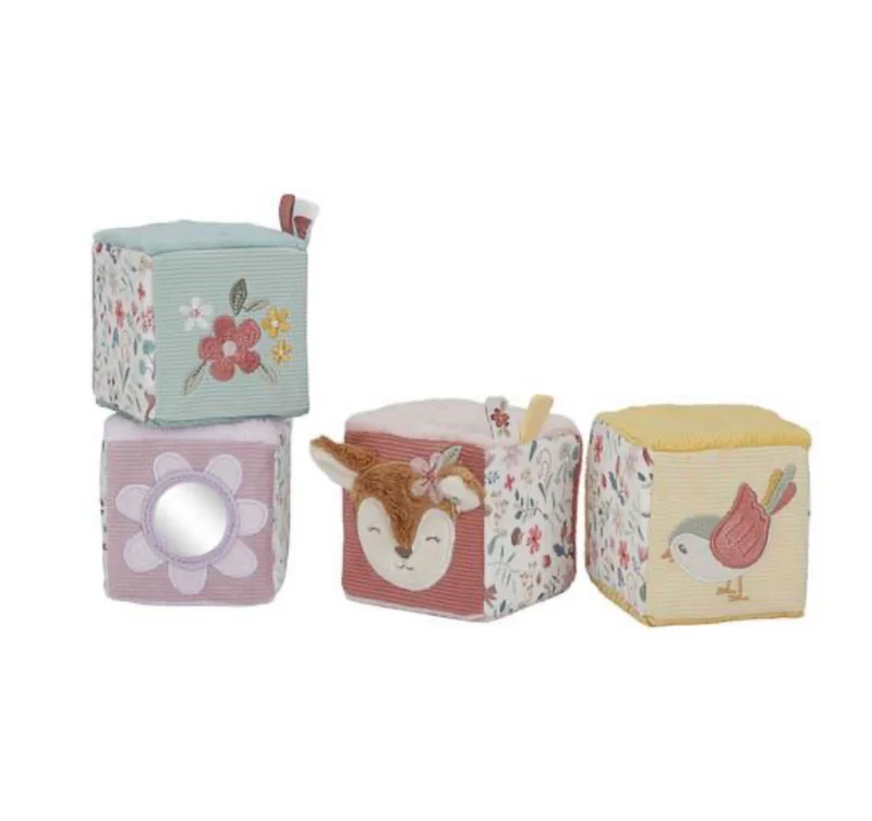 Lot de 4 cubes en tissu | Fairy Garden