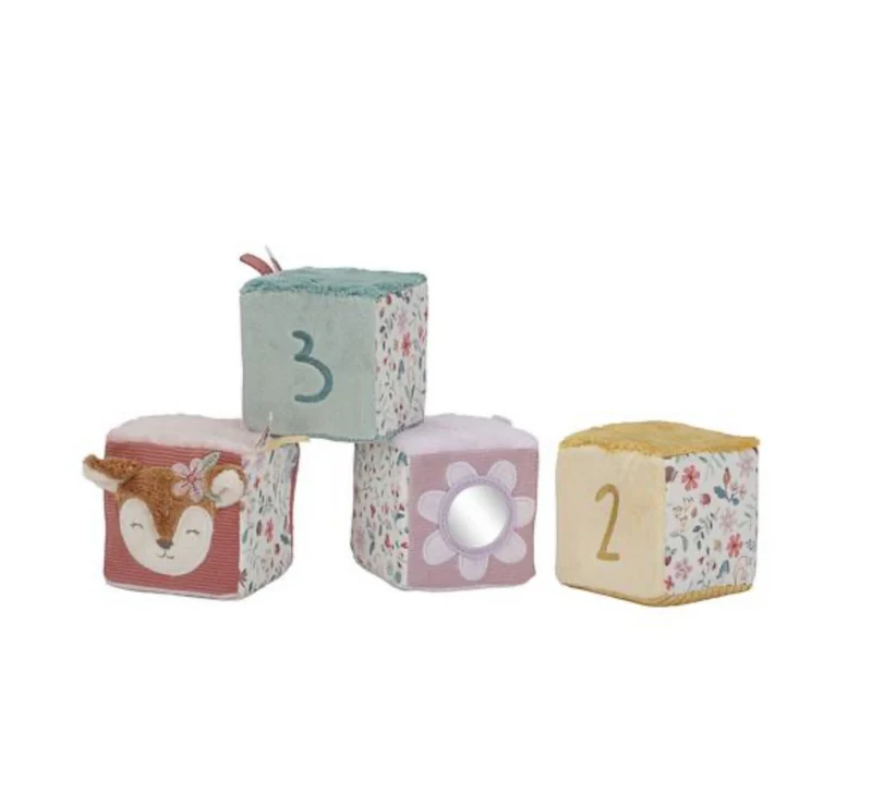 Lot de 4 cubes en tissu | Fairy Garden