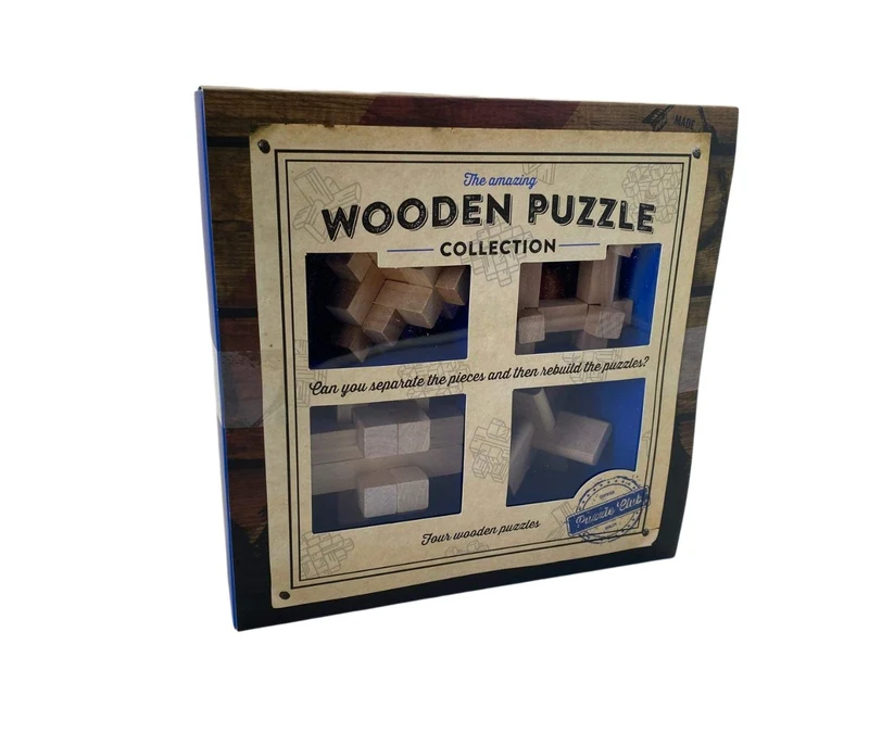 Coffret en Bois Collection : 4 Casse-Tête