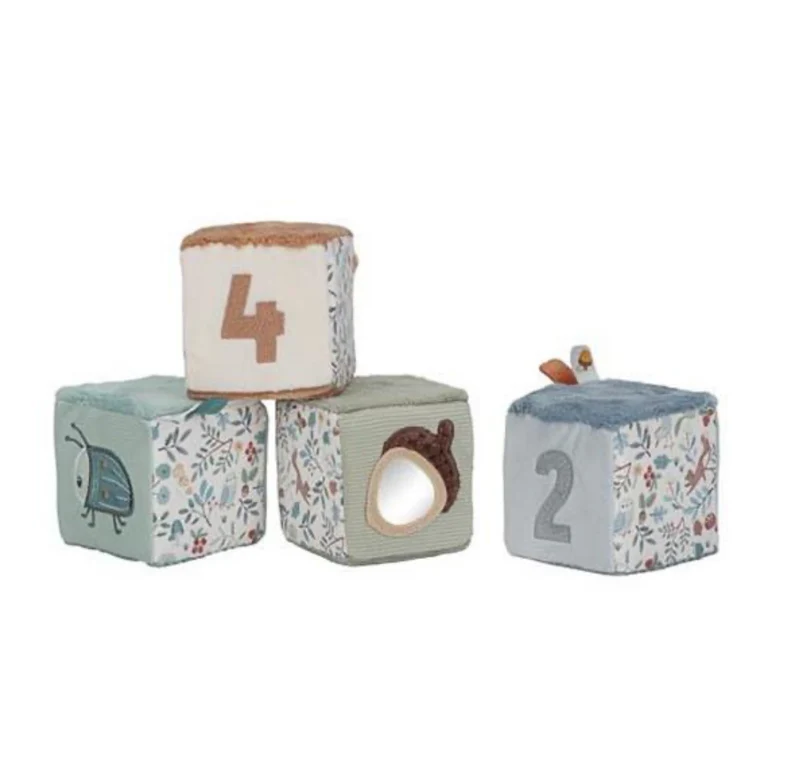 Lot de 4 cubes en tissu | Forest Friends