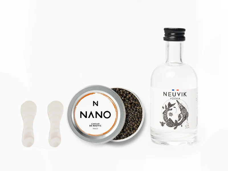 Coffret Shot Caviar : Caviar Baeri et Vodka