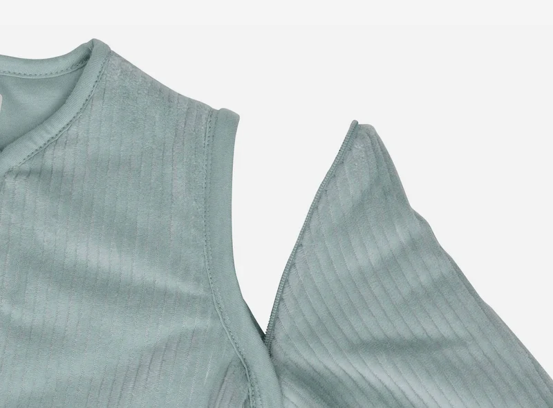 Gigoteuse avec manches amovibles | Rib Sea Green
