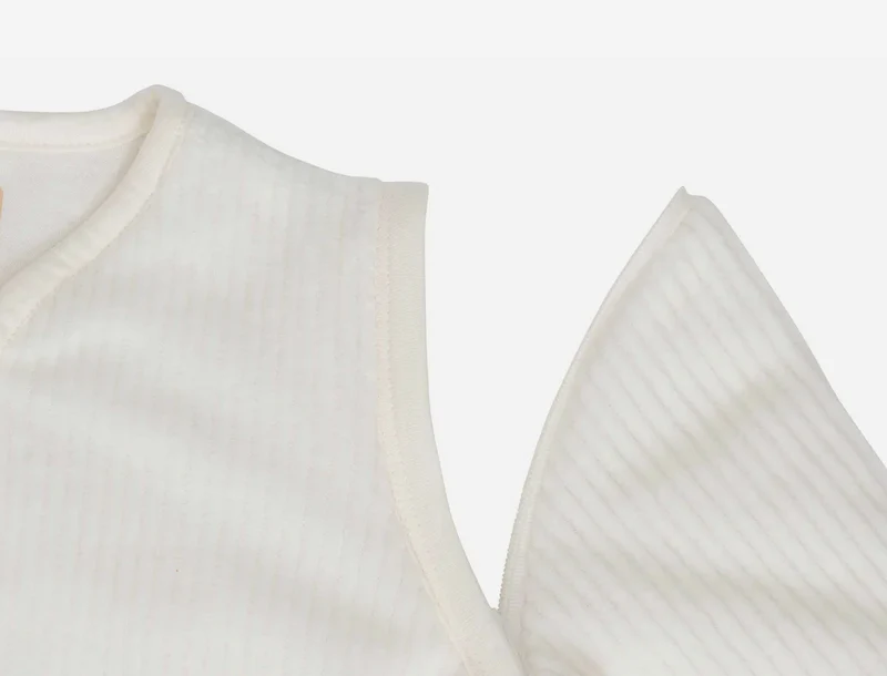 Gigoteuse avec manches amovibles | Rib Ivory