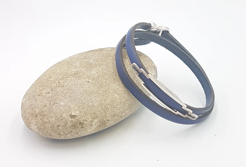 Bracelet en cuir de vachette